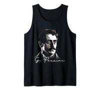 Giacomo Puccini Ritratto Musicista Compositore Canotta