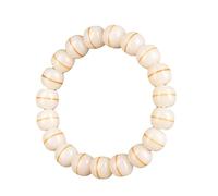 Giada Bianca Linea Oro Radice Di Bodhi Bracciale Con Perline Antiche Regalo | Perline di radice di Bodhi in giada bianca e oro, intrecciate a mano