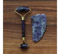 Giada Naturale, Massaggiatore Per Raschietto Guasha, Set Di Rulli Per Collo Posteriore E Terapia Gua Sha, Massaggio Facciale Per La Cura Della Pelle Gouache Board,Set B