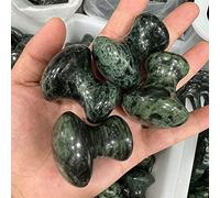 Giada tibetana Gua Sha Massage Stone Mushroom Massager Face Magnetic Therapy Natural Stone Facial Beauty Tool 1Pcs