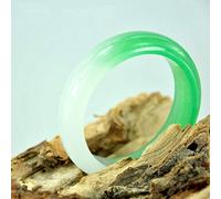 Giada Verde, Giada da Donna, Giada Giada Semi-Verde Giada Rocciosa con Scatola, 62mm