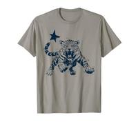 Giaguaro Gatto Grande Stella Leopardo Selvaggio Maglietta