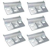 GIAK Professionale Piastra supporto Piastra di Supporto Lunghezza 60 mm Acciaio zincato molto stabile Armadio-rail con Stacco di sicurezza per Pensile 6 Stück