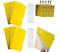 Gialle per Insetti, 40 Pezzi Trappole Appiccicose 10cm x 20cm MoscheTrappola Trappola per Insetti per Mosca Bianca,Mosca della Frutta,Afidi,Minatori Fogliari,Cicaline