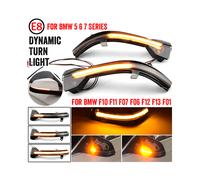 (giallo) 2 LED indicatori di direzione dinamici per specchietto retrovisore laterale per BMW Serie 5 6 7