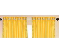 Giallo Anello Superiore Puro Sari Tendine/Drappo/Pannello - Pezzi