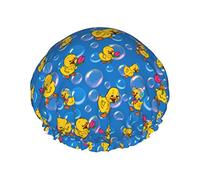 Giallo Artoon Ducks Cuffia da a per le donne, Cuffia per capelli da a riutilizzabile impermeabile Cuffia da bagno Turbante Cuffia da a per ragazze