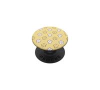 Giallo Beige Bianco Carino Daisy Flower Pattern PopSockets PopGrip Adesivo