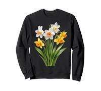 Giallo Bianco Primavera Narciso Bouquet Forme Mania Felpa