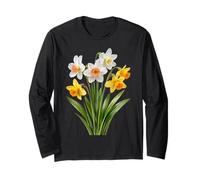 Giallo Bianco Primavera Narciso Bouquet Forme Mania Maglia a Manica