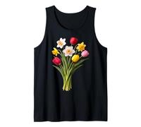 Giallo Bianco Rosso Primavera Tulipano Narciso Bouquet Forme Mania Canotta