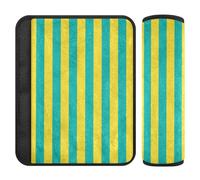 Giallo Blu Semplice Striscia 2 Pack Cintura di Sicurezza Cuscino Stop Cintura di Sicurezza Taglio nel Collo per Zaino forro para cinturon de segurida