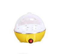 (giallo) Cuociuova elettrico a risparmio energetico per cucina, cucina, cucina, camicia e fa omelette per 7 uova, vassoio per uova al vapore, cavo e funzione di spegnimento automatico, 350 W
