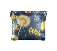 Giallo Dente di Leone Fiori Moda Donna In Pelle Moneta Borse Sacchetti Portatile Chiusura Portafoglio Titolare di Carta per le Donne monedero Chico para monedas