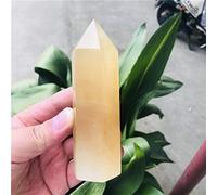 Giallo di grandi dimensioni giallo giallo della bacchetta di calcite del punto Reiki del quarzo del quarzo della torre di cristallo della torre di cristallo spirituale dell'obelisco della meditazione