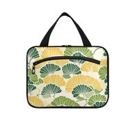 Giallo e verde Calico Ukiyo-e Style borsa da appendere per gli uomini con gancio, designer essenziale borsa da toilette per accessori da viaggio per le donne zaino in spalla envase para profumo de L