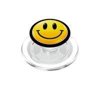 Giallo Felice Sorriso Viso Pace Sorridente Carino Umorismo Impressionante PopSockets PopGrip per MagSafe