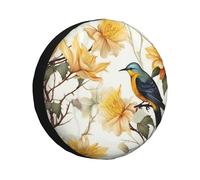 Giallo Fiore Uccello di Scorta Copertura Impermeabile Antipolvere Auto Wheel Protector Portatile Copertura della Ruota di Scorta Universale Misura per