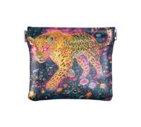 Giallo Flash Leopard Moda Cuoio DELL'UNITÀ di elaborazione Piccola Borsa Della Moneta Fancy Mini Cambiamento Portafoglio Tasca Della Moneta per Gli
