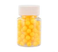 Giallo Float Beads 14mm Bottled Soft Lure Bait | Morbido gel di silice, dimensioni 8 mm, colore giallo, design galleggiante, ideale per la pesca alla carpa