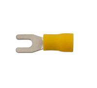 Giallo Forcella Terminale 4.0mm - Confezione 100 - Connect 30224 Nuovo