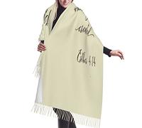 Giallo Forse Questo È Il Momento In Cui Sei Stato Creato Versetto Religioso Sciarpa Scialli Coprispalle Sciarpa Leggero Da Donna Elegante Scialle Moda Sciarpa Con Nappe