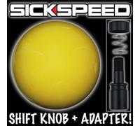 Giallo Gumball Pomello Auto Adattatore Per Corvette Automatico Cambio Leva V2