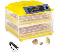 Giallo Incubatrice per uova professionale - 96 uova - lampada sperauova inclusa - completamente automatica | incubato