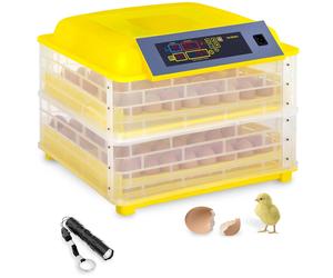 Giallo Incubatrice per uova professionale - 96 uova - lampada sperauova inclusa - completamente automatica | incubato