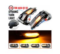 (Giallo) Indicatore di direzione a LED per specchietto laterale dinamico Water Blink per AUDI Q2 GA