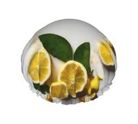 Giallo Limone Cuffie da Doccia Donne Riutilizzabili Grande Cuffia Doccia Uomo Quickdry Cura Capelli Lunghi Brevi Bagno Bambini