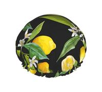 Giallo Limone Cuffie da Doccia Donne Riutilizzabili Grande Cuffia Doccia Uomo Quickdry Cura Capelli Lunghi Brevi Bagno Bambini
