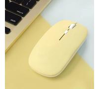 (Giallo) Mouse Bluetooth silenzioso Marcaron Computer Laptop Mouse ottico Wireless per tablet iPad Samsung