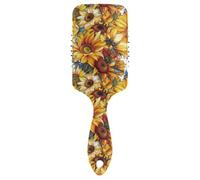 Giallo Pittura A Olio Sensazione Girasole delicato colpo asciutto pennello Progettato bagnato asciutto pennello per tutti i tipi di capelli con manico ergonomico cepillo para cabello