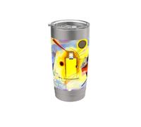Giallo-Rosso-Blu di Wassily Kandinsky (1925) Bicchiere termico in acciaio inox doppia parete