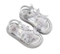 Giallo Sandali Bambina Estive Eleganti Sandalo Mare Pelle Scarpe Strappo Moda Estivi Comodi Sandali Gomma Ragazza Cinturino Regolabile Leggere Morbidi Sandaletti Principesse Antiscivolo 24 Marino 28