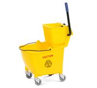 Giallo Secchio lavapavimenti con strizzatore - 32 L | ulsonix