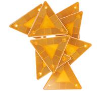 Giallo Segnale Triangolare Riflettente 8 Pezzi | Plastica, Installazione Facile, Alta Riflettività, per Pickup e Mezzi Commerciali, Resiste al Maltempo