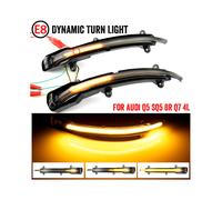 (Giallo) Specchio dinamico a LED con indicatori di direzione per auto, stile Audi Q5 SQ5 8R 2008-17,