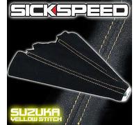 Giallo Stitch Nero Camoscio Cambio Stivale Per M/T Manuale Cover Comando Del E