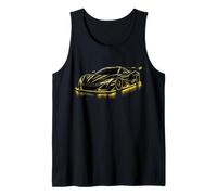 Giallo Supercar Street Turbo Racing Car Design Bambini Uomini Canotta