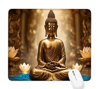 giallo Tappetino per Mouse Piccolo 340x280x3mm,Gaming Mouse Pad zen,con Base in Gomma Antiscivolo,Mousepad con Bordi Cuciti,per Mouse Senza Fili,Laptop,Ufficio Casa,Lavabile,Regalo per Uomo D-387