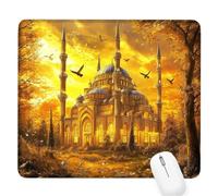giallo Tappetino per Mouse Piccolo 360x300x3mm,Gaming Mouse Pad architettura,con Base in Gomma Antiscivolo,Mousepad con Bordi Cuciti,per Mouse Senza Fili,Laptop,Ufficio Casa,Lavabile,Regalo Uomo D-869