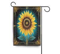 Giallo Tarocchi Mistici Girasole astrologici bandiere all'aperto bifacciale banner colorato per la decorazione del giardino 28x40 doppia faccia