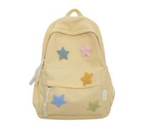 (Giallo) Zaino scolastico elegante con stella, pratico e versatile, grande capacitÃ , perfetto per la