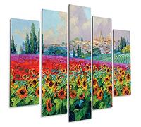 Giallobus - 5 Multi pannello Art Board - Mikki Senkarik - Ballando nel vento - Legno Mdf - 140x100