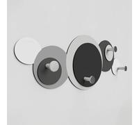 Giallobus - Appendiabiti da parete 4Me - 02 - Cycle - Legno Mdf + Alluminio - 60L x 25l cm - 04 - M - Attaccapanni da Muro con 4 Ganci in Alluminio e Legno