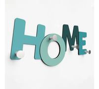 Giallobus - Appendiabiti da parete 4Me - 12 - Home - Legno Mdf + Alluminio - 60L x 25l cm - 07 - M - Attaccapanni da Muro con 4 Ganci in Alluminio e Legno