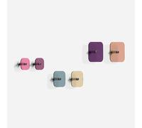 Giallobus - Appendiabiti da Parete - Hello Color 03 - Kit 6 pz - Vetro Acrilico - Kit 6 PCS. - Palette Colours 03 - Ganci attaccapanni e Accessori da Muro Decorativi