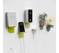 Giallobus - Mensole da parete moderne multiuso - Fly - Vetro acrilico + biadesivo - 10L x 10l cm - 09 - Multicolor - Kit 6 pz. da muro - Fissaggio rapido Adesivo o Vite incluso